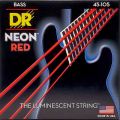 DR Strings Hi-Def NEON Red Coated Lite Acoustic Guitar Strings (10-48).