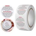 500pcs Candle Warning Labels Candle Jar Container Stickers Candle Safety Labels Candle Warning Decals for Candle Jars and Tins.