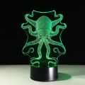 【Hey my home】Octopus Jellyfish 3D USB LED Visual NightLight Sleeping Night Light Table Lamp Decor Lampara Light Decor.