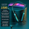 INNOVAT® Magnetic Neckband Headphones Wireless Bluetooth Earphones LED Display Headset Sport Noise Cancel Handsfree Ear buds with Microphone For Mobile. 