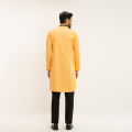 Masculine Light Orange Casual Slim Fit Panjabi For Men. 