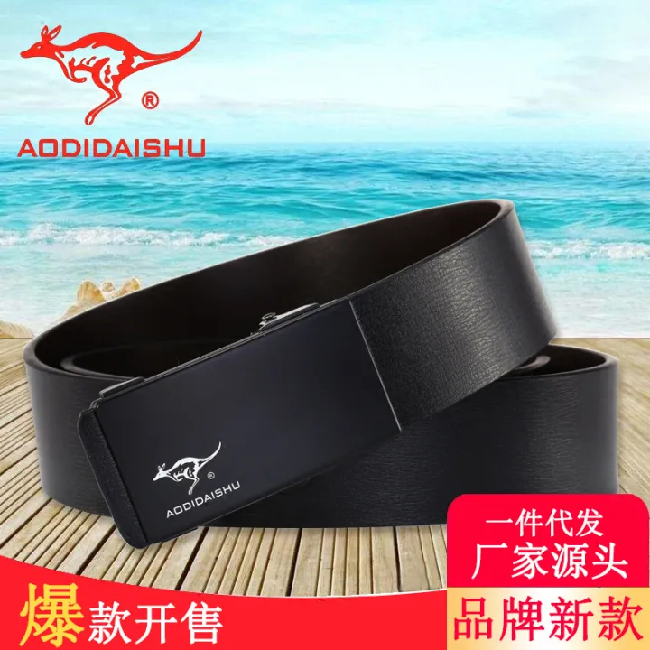Australian%20Emperor%20Kangaroo%20Belt%20Men's%20Korean%20Version%20Wild%20Official%20Genuine%20Leather%20High-grade%20Smooth%20Toothless%20Self-Buckle%20Men's%20Belt%20-%20Image%202