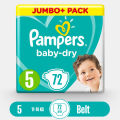 Pampers Baby Dry Diapers Belt Size 5-(11-16kg)- 72 Pcs.