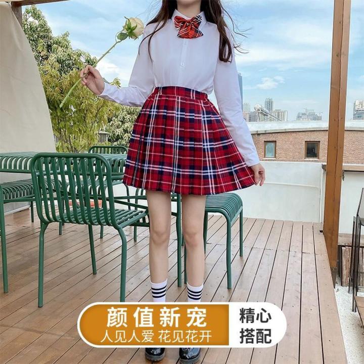 Japanese-StylejkUniform Skirt Middle and Big Children12Women's Short Skirt Student Pleated Skirt College Style School Uniform Tartan Skirt