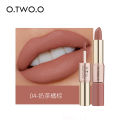O.TWO. o Double-ended matte lip gloss lipstick is not easy to fade and bites the lip with a two-in-one velvet.