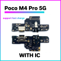Original USB Charging charger dock board port for Xiaomi Poco M4 X4 F4 Pro GT 5G 4G IC Mic Microphone USB Port ribbon flex Cable Phone Tail plug Data cable signal interface. 