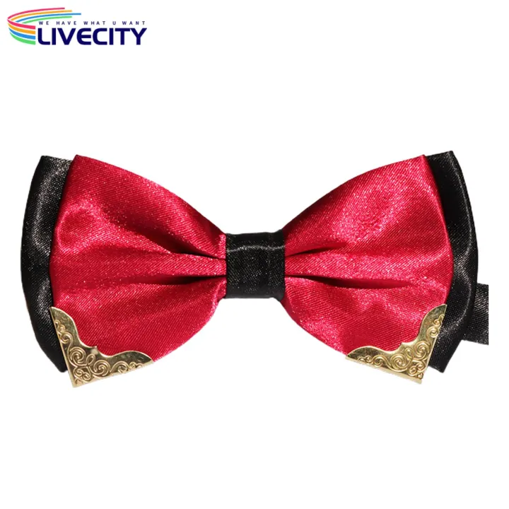 Suit%20Tie%20Metal%20Corner%20Double%20Layer%20Groom%20Bow%20Tie%20-%20Image%202