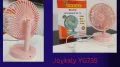 JOYKALY YG-735/717  Rechargeable Lithium Battery Multiple Modes Portable Desk Fan. 