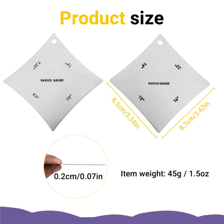 2pcs%20Guitar%20Fingerboard%20Fretboard%20Saddle%20Nut%20Radius%20Gauge%20Measuring%20Stainless%20Steel%20Tool%20-%20Image%202