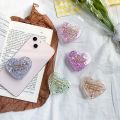 Glitter Heart Shape Foldable Finger Ring Griptok Phone Holder for IPhone Samsung Support Socket Pocket Grip Tok Stand Bracket. 