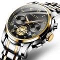 Stainless Steel Chronograph Wrist Watch For Men. 