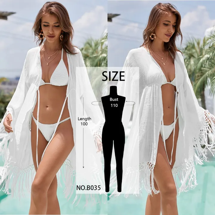 Women%20Lace%20Sheer%20Beach%20Dress%20Bikini%20Cover-Ups%20Casual%20Loose%20Cardigan%20Dress%20Kimono%20Summer%20Swimwear%20Cover%20Up%20-%20Image%202
