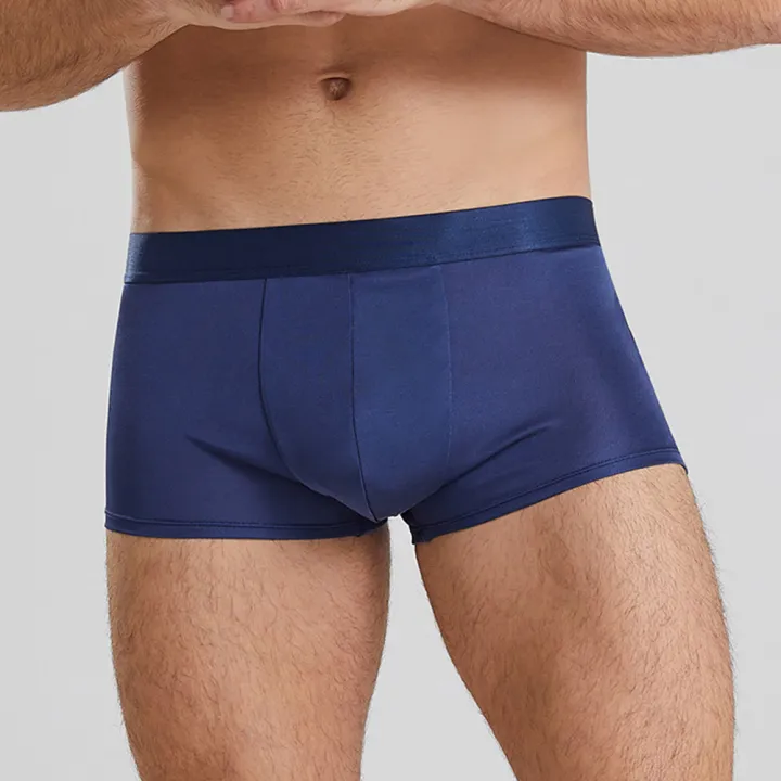 Yoyue%20underwear%20men's%20silk%20boxers%20combination%20mid-waist%20100%25%20silk%20underwear%20breathable%20Men's%20Underwear%20plus%20size%20-%20Image%203