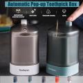 Toothpick Dispenser Eject Automatic Tooth Pick Holder Dispenser.