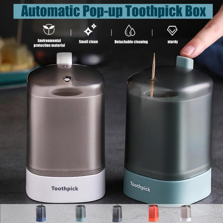 Toothpick Dispenser Eject Automatic Tooth Pick Holder Dispenser