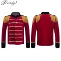 Ringmaster Costume Kids Boys Long Sleeves Velvet Coat Jacket Red Circus Lion Tamer Halloween Party Holiday Cosplay Fancy Dress. 