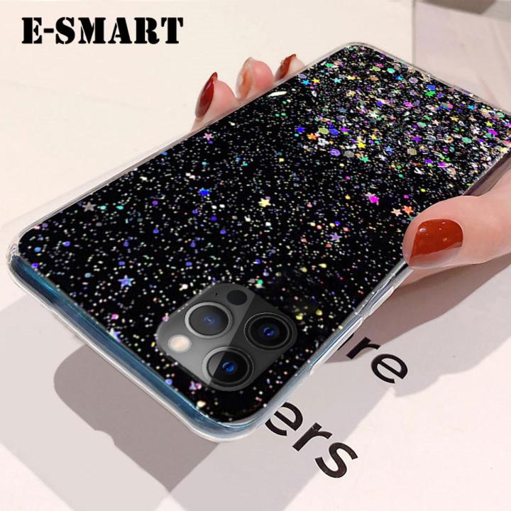 Phone Case iphone 11 Pro Max Back Cover Glitter Silicone Soft