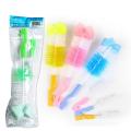 Baby Feeding Bottle & Nipple Cleaner Brush 2in1 Set | Multicolor Available. 