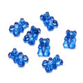 St. kunkka 10pcs Acrylic Cute Bear Transparent Beads Perforated Pendant For DIY Jewelry Making Necklace Bracelet. 