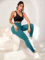Sports Pants With Lines Lifting Buttocks Sports Tight Pants Women's High Waisted Elastic Fitness Pants Running Yoga Pants.