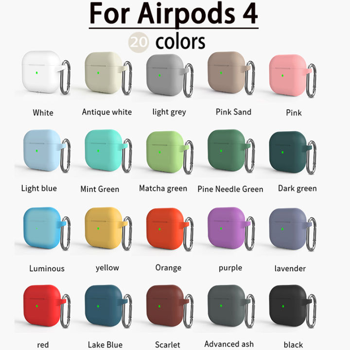 Case For Apple Airpods 4 Case earphone accessories Bluetooth headset silicone Apple Air Pod 4 cover airpods4 case