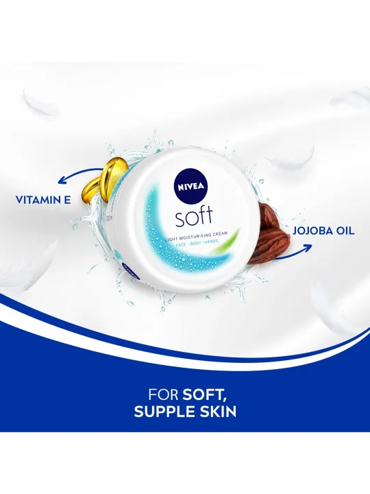 NIVEA%20Soft%20Light%20Moisturising%20Cream%2050ml%20For%20Face%20Body%20Hands%20-%20Image%204