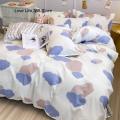 Cow Spot Bedding Set Black And White Home Textile Reactive Printing Duvet Cover Plaid Bed Flat Sheet Pillowcases Queen Full Size. 