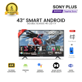 Sony Plus 43 inch Double Glass Smart LED TV Wi-Fi Full HD 4K Supported Android Television.
