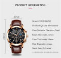 Freely Fasng POEDAGAR Men's Watch Waterproof Calendar Luminous Men's Watch Korean Fashion Trend Wrist Watch Leather Strap Fashion Men's Watch. 