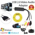 EasyCap USB 2.0 Capture Card Video TV DVD VHS Audio Capture Card 3 in 1 VHS to DVD Adapter Converter PC PS3 Xbox for Win 7 8 32 64.