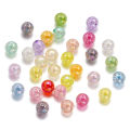 St. kunkka 10/20pcs 12 16mm Acrylic Crack Plating Beads Colorful Spaced Round Beads For DIY Bracelets Necklaces Jewelry Jewelry Accessories Making.