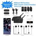 EJEAS V6 PRO+ Motorcycle Intercom Helmet Bluetooth Headset 6 Riders 800m Communicator Waterproof V5.1 Music Player Interphone. 
