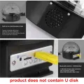 FORIDE Disco Ball Light LED Bluetooth Speaker Voice Control with Remote Control 9 Colors Suitable for Prom Lights US Plug. 