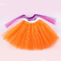 Children Kids Girls Shiny Sequins Ballet Skirts Elastic Mesh Tutu Ballerina Dress Gymnastics Dancing Skirt Princess Pettiskirts. 