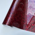 High Glossy PET Red Forged Carbon Fiber Vinyl Wrap Decal Car Wrapping Film For Vehicle Motorcycle Bicycle.