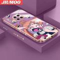 JIUMOO For Huawei Mate 30 Pro Case Cartoon Cute Eat Girl New Design Side Design Phone Cases Pattern Luxury Plating Casing Full Cover Camera Shockproof Protection SoftCases. 