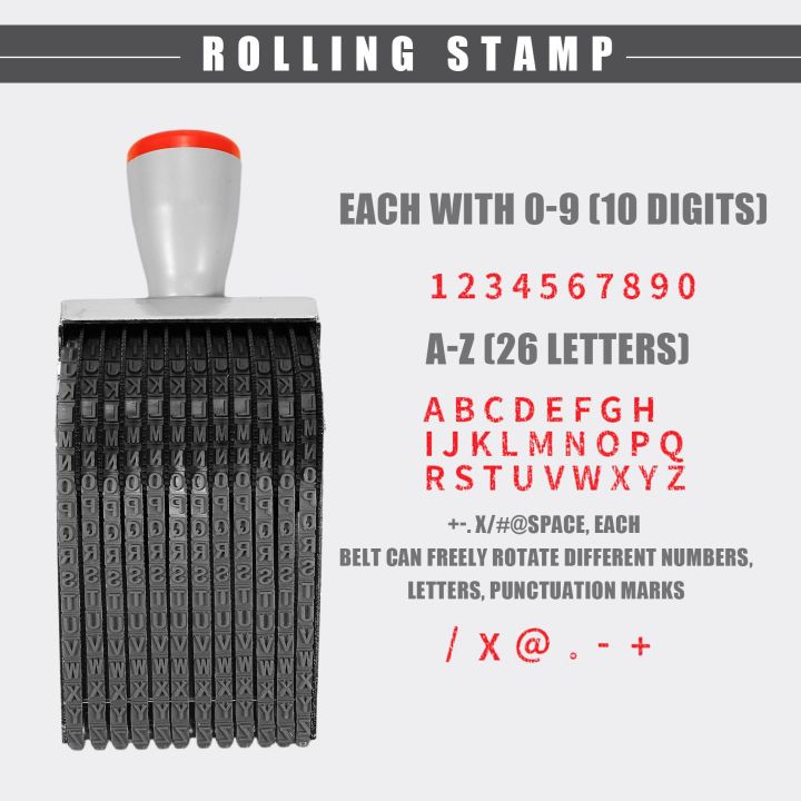 Multipurpose%2012%20Digit%20Alphabet%20Rolling%20Rubber%20Stamp%20English%20Roller%20-%20Image%204