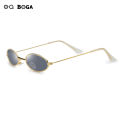 OQ BOGA 12 Styles Retro Women Small Oval Frame Anti UV Sunglasses Female Multicolor Ultralight Metal Full Rim Sun Glasses UV400. 