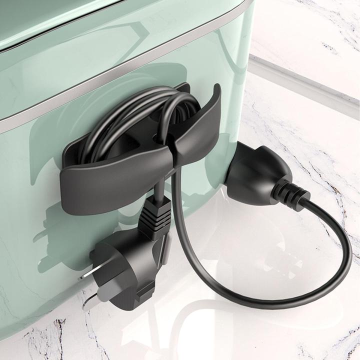 Cable Organizer Winder Cable Clips Desktop Tidy Management Clips Cord Holder For Kitchen Appliances Home Storage Organizer