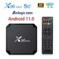 X96 Mini Smart TV Box Android 11.0 Amlogic S905W Quad Core 2GB+16GB Media Player 2.4G/5G Wifi X96mini 4K Set Top Box TV Receiver. 