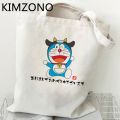 Cartoon Doraemon shopping bag canvas shopper reusable tote bag bolsas reutilizables string shoping boodschappentas cabas. 