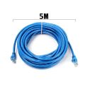 1.5m,3m,5m,10m,15m,20m,30m High Speed Ethernet Broadband CAT6 CAT 6 Round Ethernet Network Cable RJ45 Patch LAN Cord -Blue.