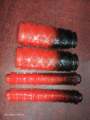 4 Pcs Bicycle Soft Bubber Handlebar Grips - Black&Red. 