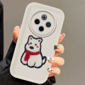 Tokifu For VIVO T4 5G With DIY Cute Puppy Sticker - Step Lens Full Pack Thickened Anti-Drop Silicone Phone Case. 