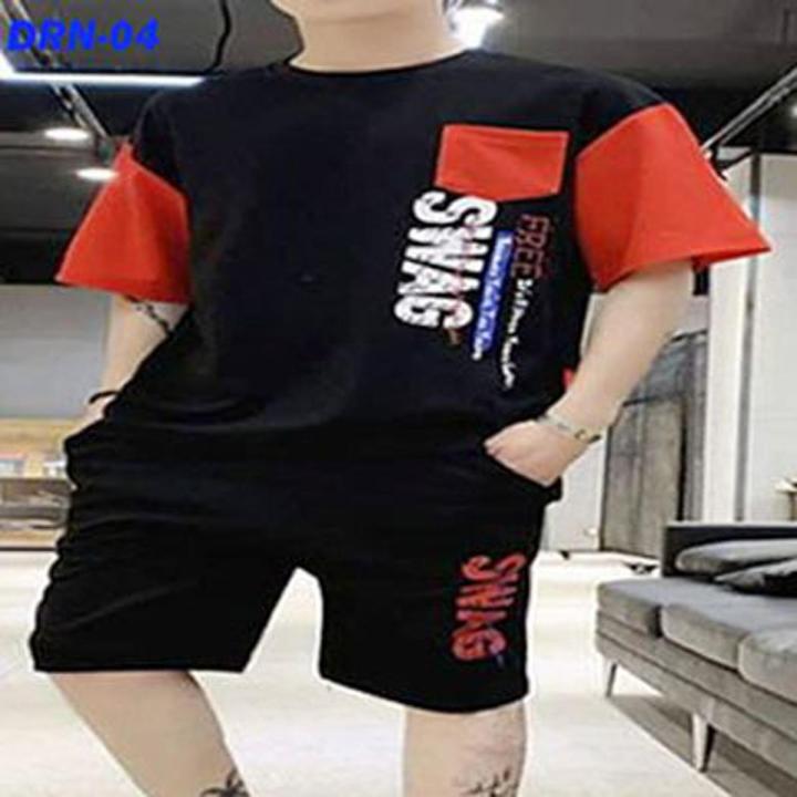 Drop Shoulder  Half  Sleeve T-Shirt For Men