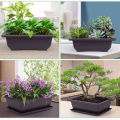 1PC Flower Pot Plastic Balcony Square Pots Flower Bonsai Bowl Nursery Basin Sunlight Mall.