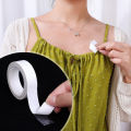 1/2Rolls Waterproof Dress Cloth Tape Double-sided Self Adhesive Breast Bra Strip Safe Transparent Clear Lingerie Tape.