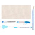 Punch Needle Kits Embroidery Kit DIY Thick Woolen Bold Brass Tube Yarn Scissors Tools Set. 