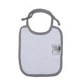 White Color Printed Cotton Washable Bibs For Baby. 