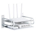 Router Storage Wifi Router Storage Box Black Metal Router Stand. 
